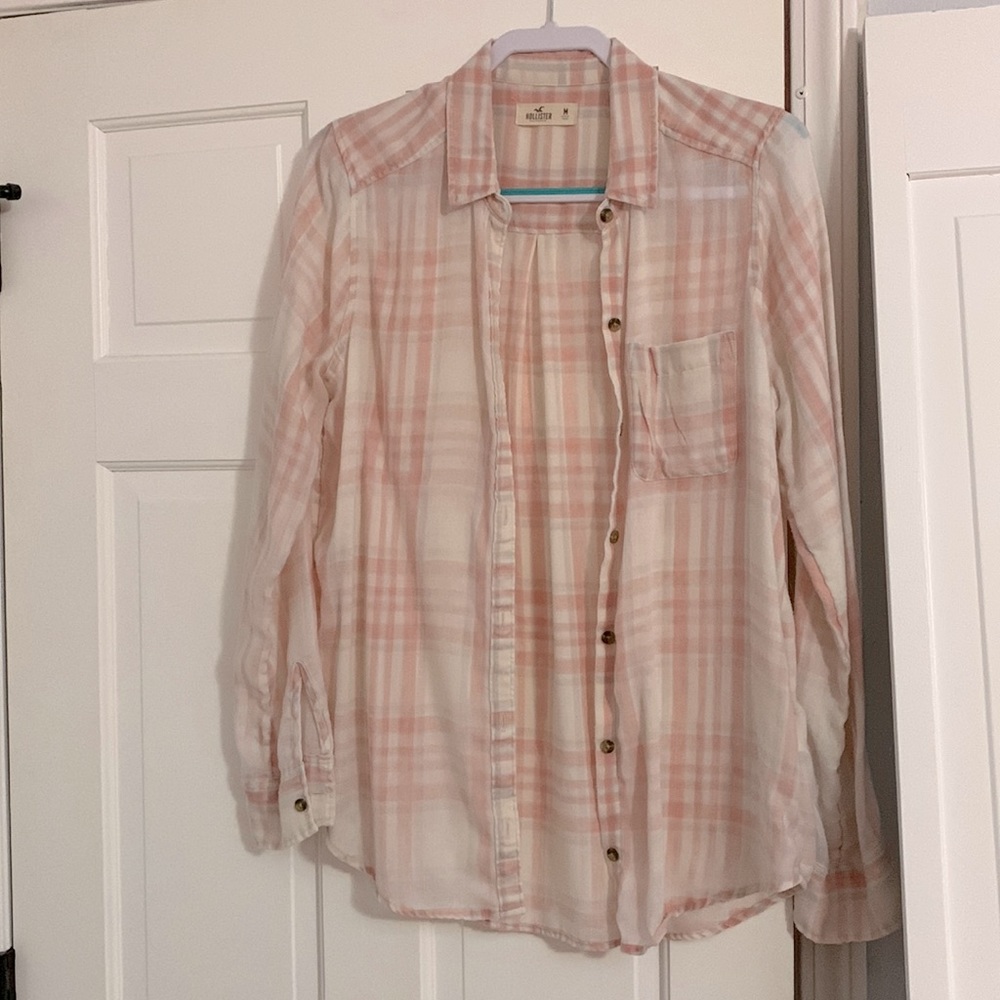Hollister, women’s size medium, button down shirt, gently worn, good condition